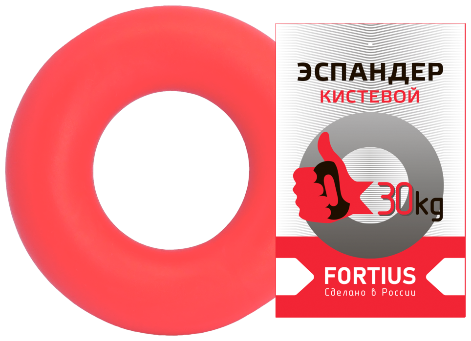 Эспандер-кольцо FORTIUS 30 кг красный