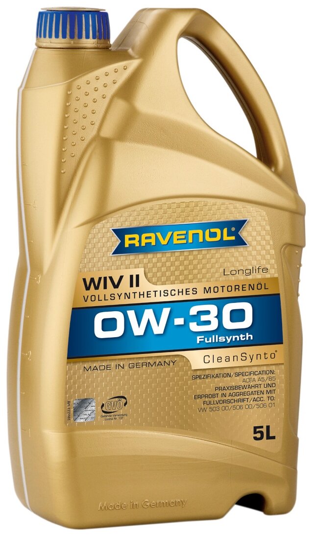 Синтетическое моторное масло RAVENOL WIV SAE 0W-30