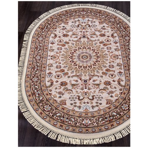 Ковер SHAHREZA - Овал Коричневый, Классический, CREAM-BROWN (120 на 170)