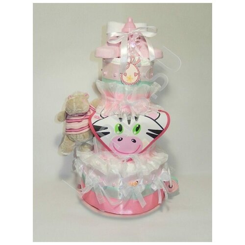 Торт из памперсов для девочек 