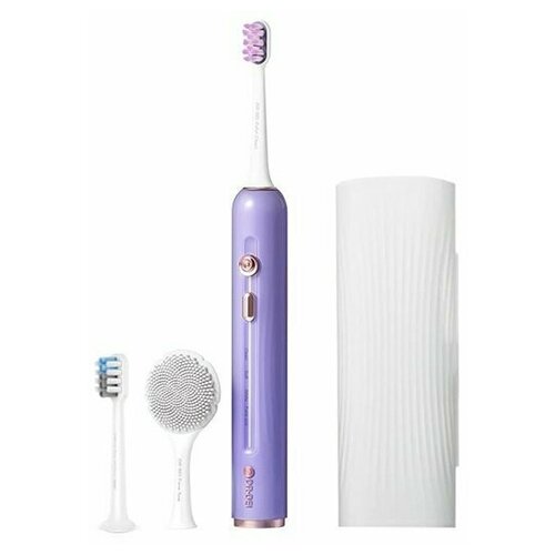 Электрическая зубная щетка DRBEI Sonic Electric Toothbrush E5 с насадкой для чистки лица сиреневая 232000₽