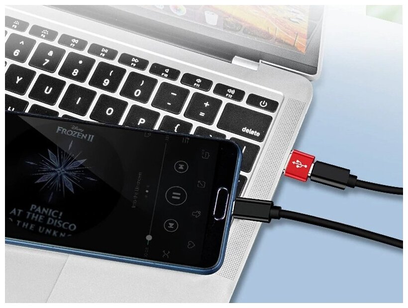 Переходник TYPE-C на USB-A для зарядных устройств и компьютеров