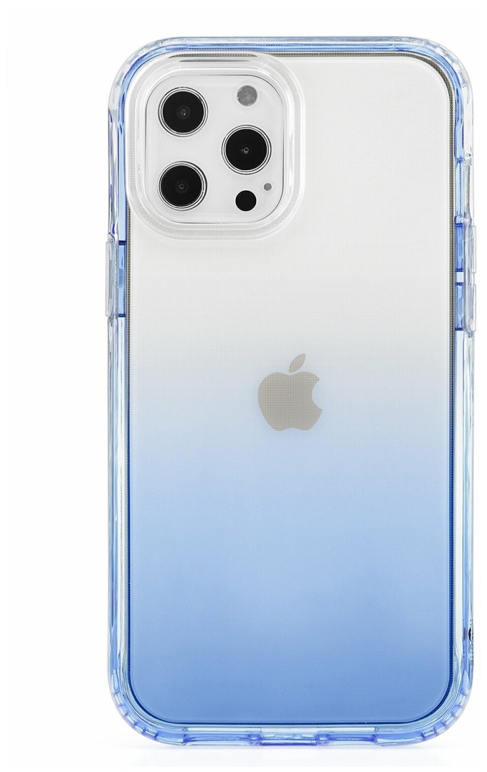 Чехол для Apple iPhone 13 Pro Max КRUЧЕ Gradient Blue, силиконовый бампер с защитой камеры, пластиковый защитный кейс, прозрачная накладка