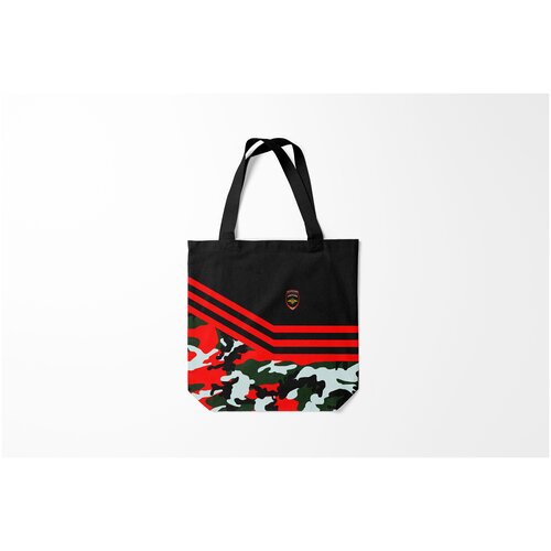 фото Сумка-шоппер / 40х40 см / птицы / орлы камуфляж полиция burnettie