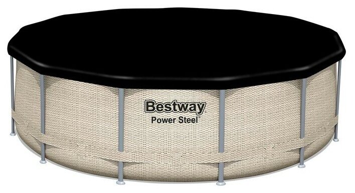 Bestway 5614V(396x107) фильтр,лестница,тент,навес Каркасный бассейн Power Steel - фотография № 15