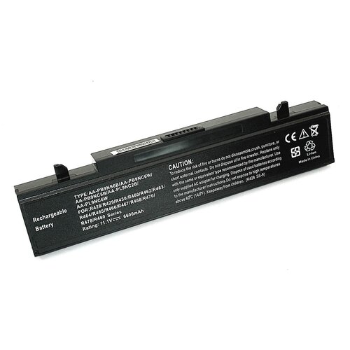 Аккумуляторная батарея iQZiP для ноутбука Samsung R420 R510 R580 R530 (AA-PB9NC6B) 6600mAh OEM черная