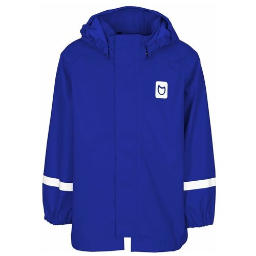 Куртка-дождевик синяя котофей 07751017-40 размер 140 синего цвета