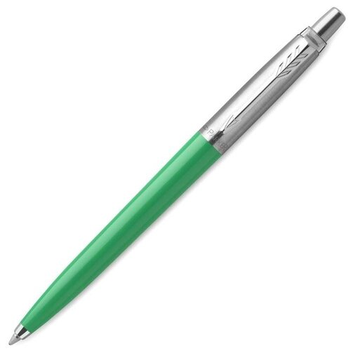 Parker Ручка шариковая Parker Jotter Color М, корпус пластиковый, зелёный, синие чернила, блистер