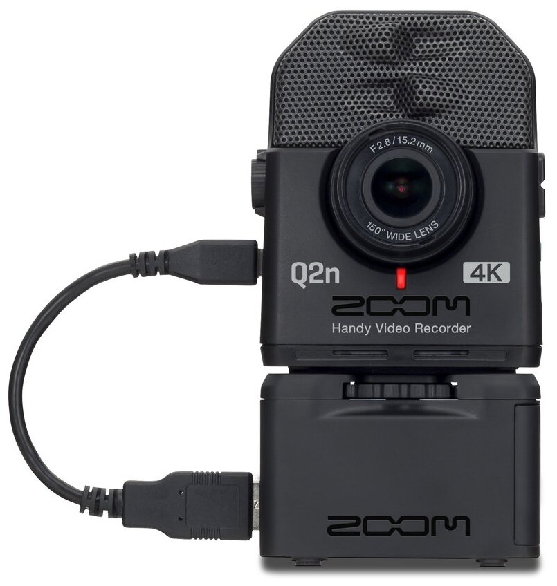 Zoom BCQ-2n внешний навесной батарейный отсек на 4 батарейки АА для Q2n / Q2n-4K - фотография № 5