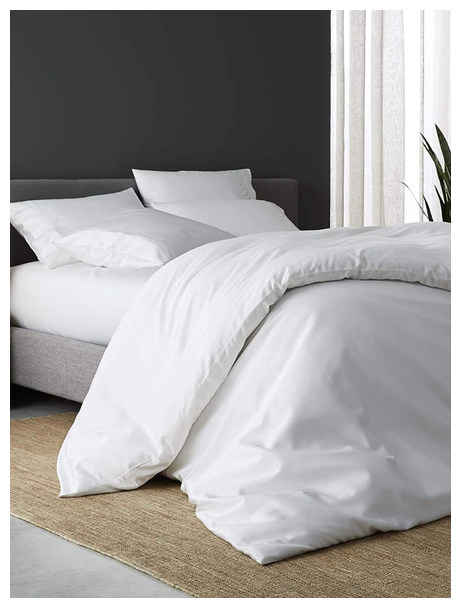 Комплект постельного белья GoodNight Essential, евростандарт, тенсель, белый - фотография № 5