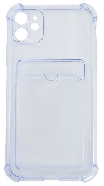 Чехол LuxCase для APPLE iPhone 11 TPU с картхолдером Light-Blue 63520 - фото №2