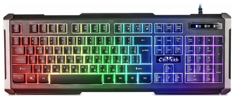 Проводная игровая клавиатура Defender Chimera GK-280DL RU черный 45280