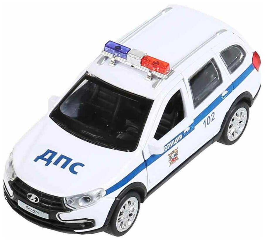 Машина металл "lada granta cross 2019 полиция" 12 см, инерционная