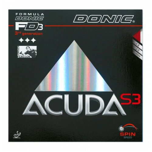 Donic Накладка DONIC Acuda S3 (Черный, 2,0)