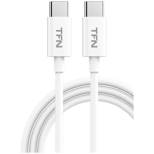 Кабель TFN TypeC-TypeC 2.0m TPE white кабель hama 00187209 usb type c m lightning m 0 2м белый