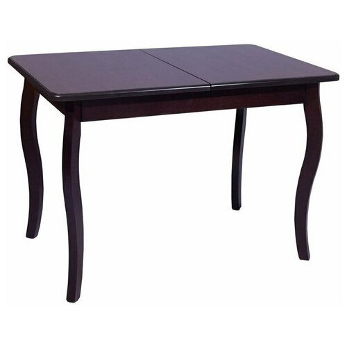 Стол раздвижной, Персей, Дом Столов, 1100(1400)*700 с пластиком 2 уп. (тон Венге /пластик 2030 микадо)