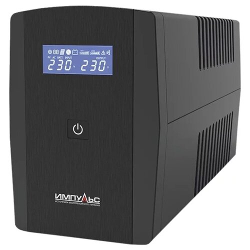 интерактивный ибп njoy argus 1200 черный 720 вт Интерактивный ИБП ИМПУЛЬС ЮНИОР СМАРТ 1200 (JS12211) черный 720 Вт