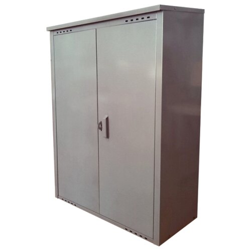 Шкаф Петромаш серый для двух газовых баллонов 50 л