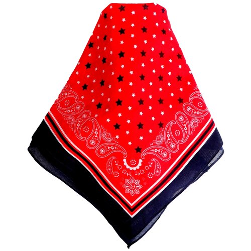 фото Страна карнавалия бандана «красная со звёздами»