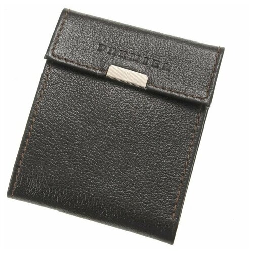 фото Кошелек женский из натуральной кожи, маленький бумажник для денег, портмоне на каждый день темно-коричневый cro-m-502-328 нет бренда