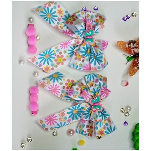 Бант для волос, резинка для волос детская, заколка для волос, бант для девочки, подарок, школа, выпускной, утренник, последний звонок.