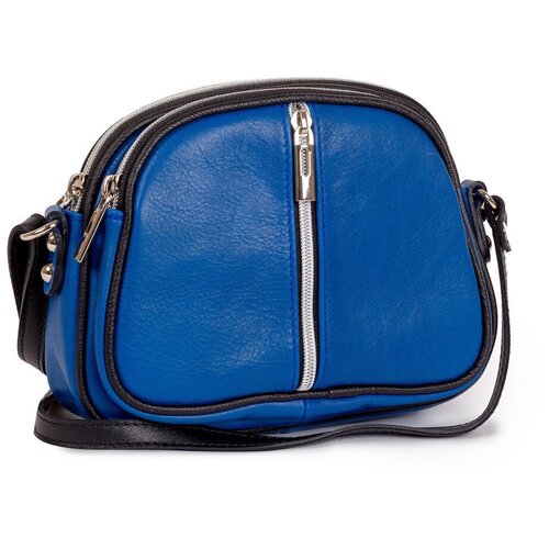 фото Сумка кросс-боди sefaro, фактура гладкая, синий