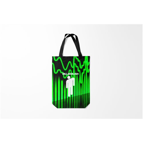 фото Сумка-шоппер / 31х42 см / разная музыка / billie eilish ellish burnettie