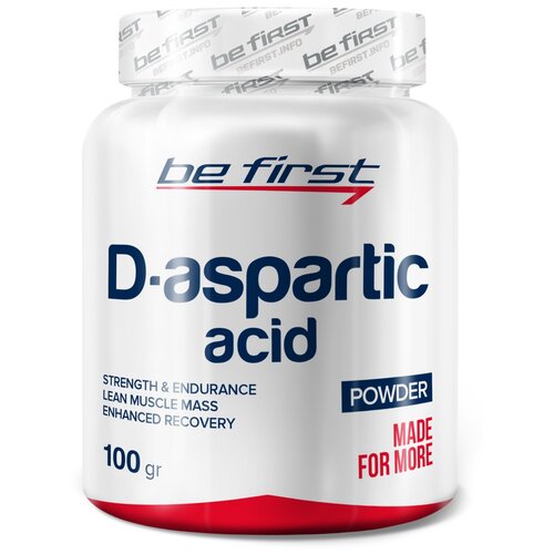 D-Aspartic Acid Powder, 100 г, Unflavored / Без вкусовых добавок