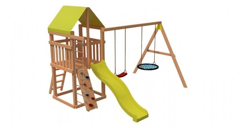 Детская игровая площадка Kidwill для дачи / спортивный игровой комплекс детский для улицы Kidwill Kiddy 3