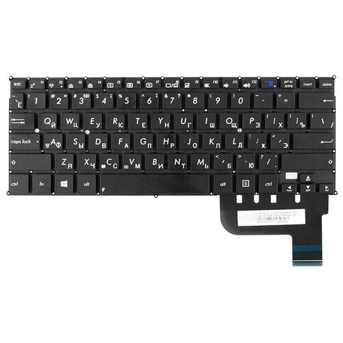 Клавиатура для ноутбука Asus Taichi 21 X201E Series Плоский Enter Черная без рамки PN 0KN0-1121UI00 767₽