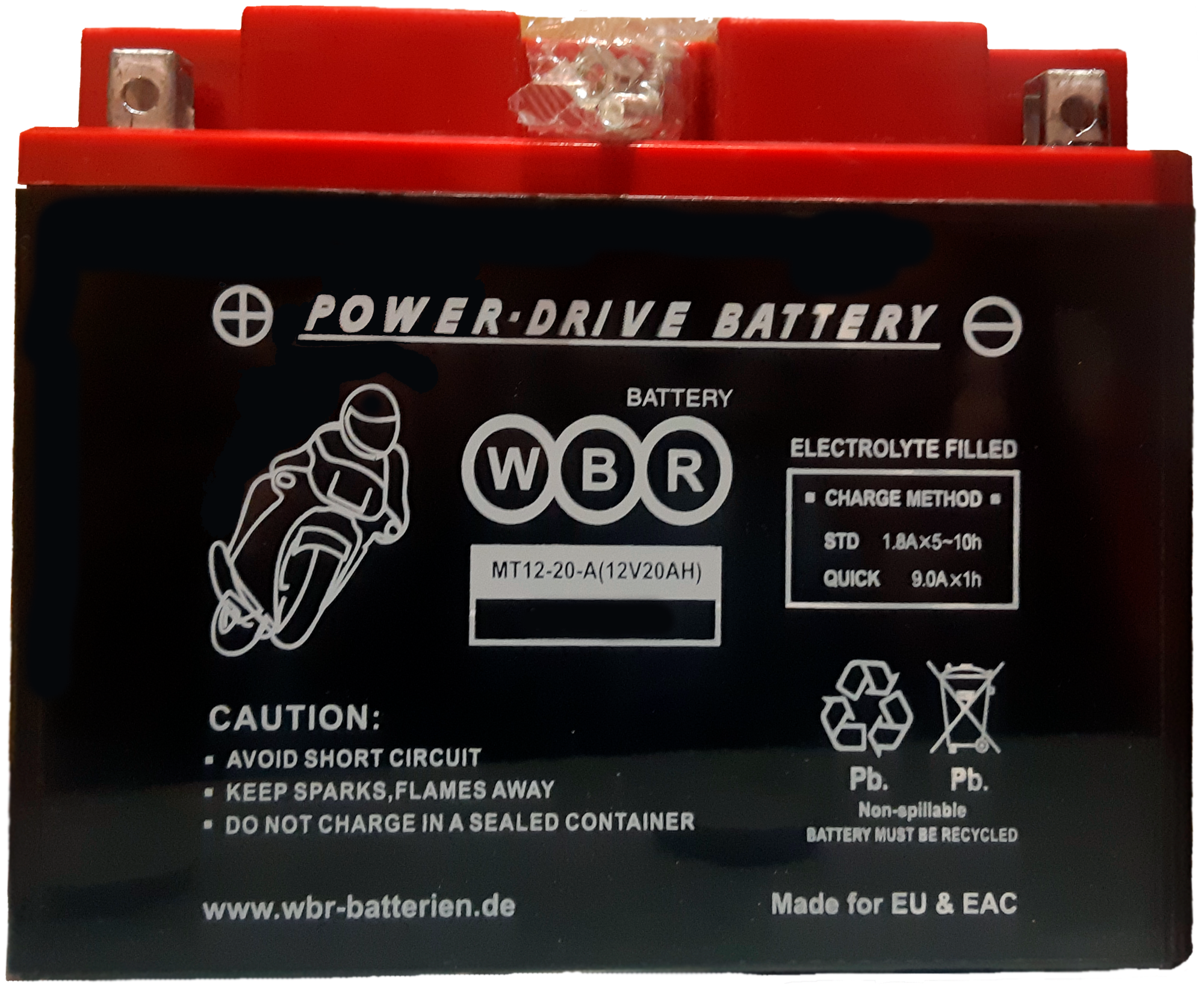 MT 12-20-A Аккумулятор для мототехники WBR полярность: прямая (+ -) (12V | 20Ah | 350A)