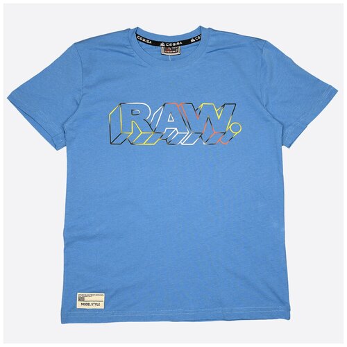 фото Футболка хлопковая с принтом - синий - 11 лет cegisa