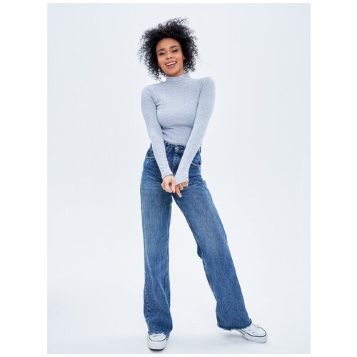 фото 216930075 водолазка , liza volkova, цвет меланж серый, размер 44