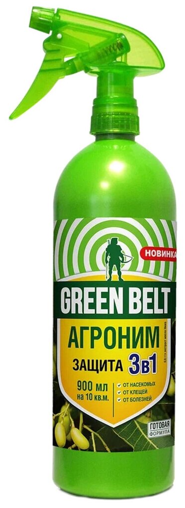 Агроним Green Belt биологическое средство от вредителей комнатных и садовых растений на основе масла Ним 900 мл