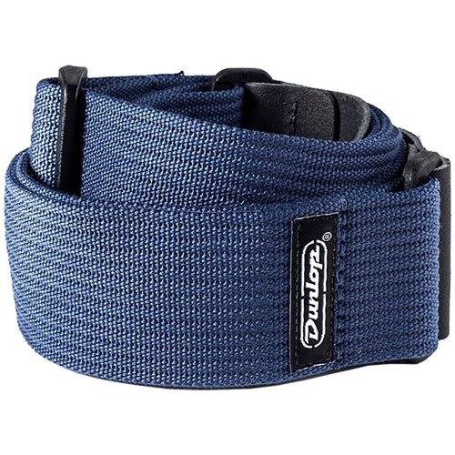 Ремень гитарный Dunlop Ribbed Cotton Navy Blue D2701NV d27 01br ribbed ремень для гитары хлопок коричневый dunlop