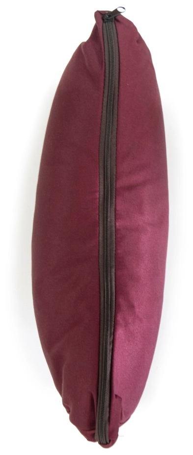 Подушка для йоги RamaYoga Полумесяц, бордовый, 38 х 15 х 9 см
