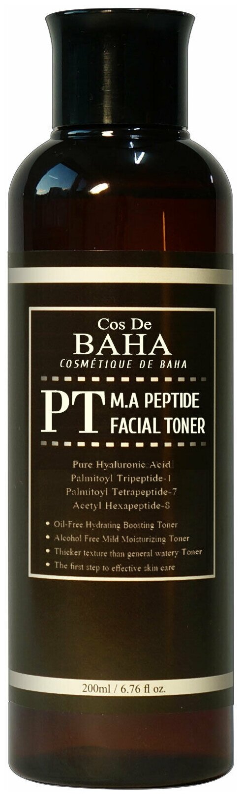 COS DE BAHA Тонер PT M.A Peptide Facial, 200 мл