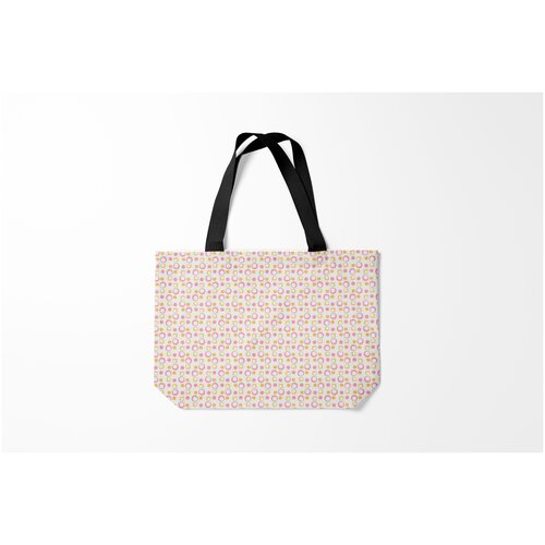 фото Сумка-шоппер / 46х35 см / популярные иллюстрации / искусство векторные круги burnettie