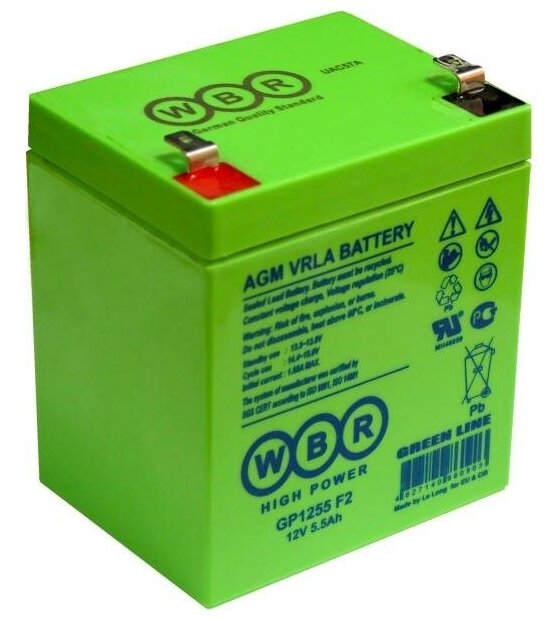 Аккумуляторная батарея для ИБП Wbr GP1255 F2