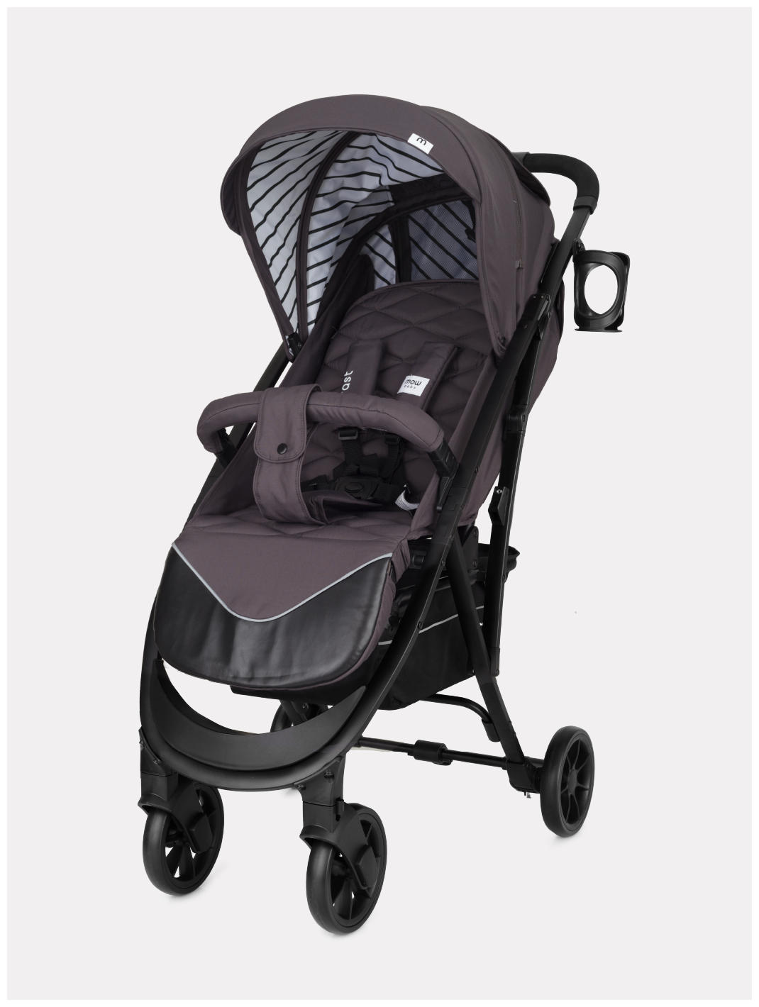 Коляска прогулочная детская MOWBABY FAST RA081, Carbon