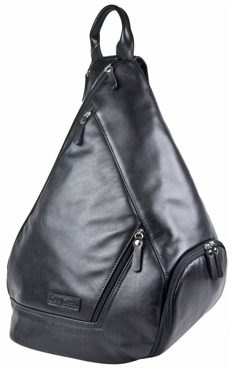 Кожаный рюкзак Carlo Gattini Mongardino 3100-01 Black Черный 