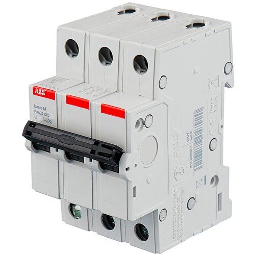 Автоматический выключатель ABB Basic M 3P, 40A,C, 4,5кА, BMS413C40