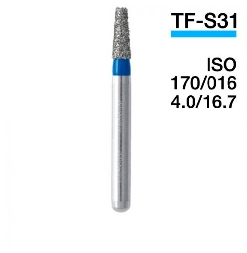 Боры TF Конусообразный, плоский кончик(10 ШТ)Алмазные боры Для турбинного наконечника применяется в стоматологии для препарирования