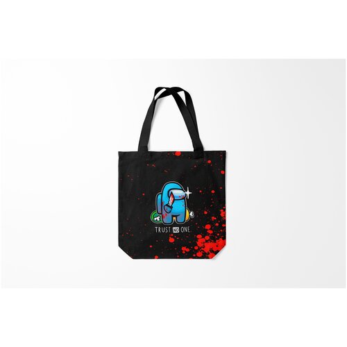 фото Сумка-шоппер / 40х40 см / геймерам / among us trust no one burnettie