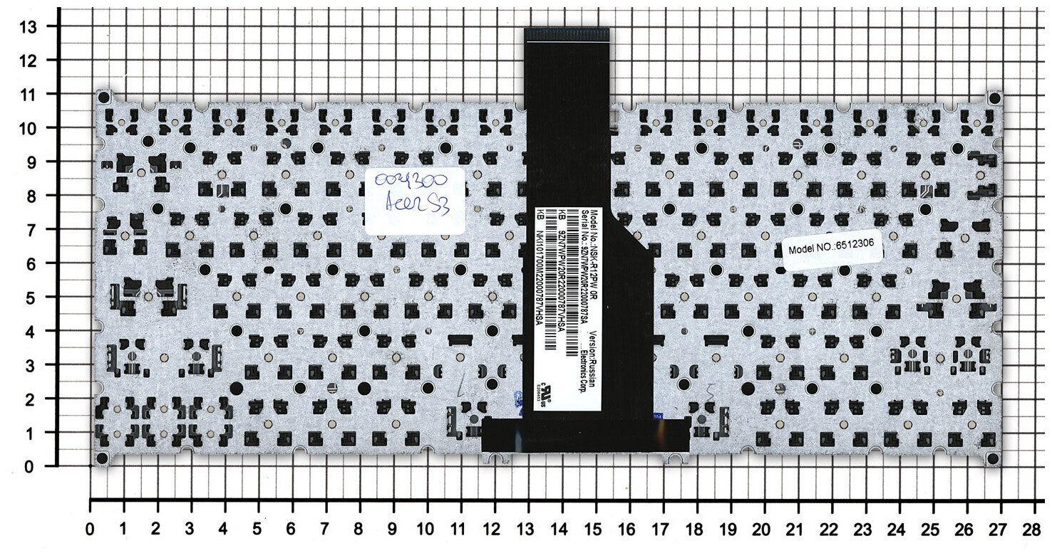 Клавиатура для ноутбука Acer Aspire V5-123 черная