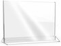 Менюхолдер А4 (210х297 мм), горизонтальный двусторонний, 1 шт, Рекламастер / Тейбл тент/ Подставка А4/ Подставка под меню / pos материал