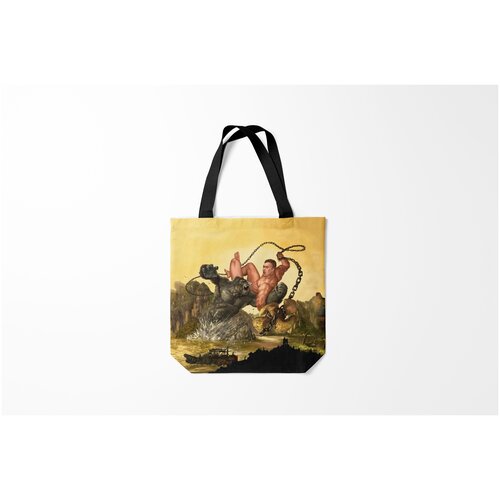 фото Сумка-шоппер / 40х40 см / мемы / гачимучи aniki fight art burnettie