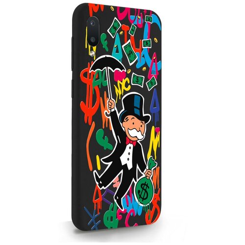 Черный силиконовый чехол MustHaveCase для Samsung Galaxy A02 Rich uncle PennyBags/Богатенький дядюшка толстосум для Самсунг Галакси А02 черный силиконовый чехол musthavecase для samsung galaxy s21fe rich uncle pennybags богатенький дядюшка толстосум для самсунг галакси с21фе