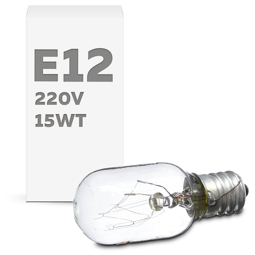 Лампа специальная для холодильника SHARP e12 220-240v 15w /лампочка для холодильника шарп с цоколем е12, Теплый белый свет, E12
