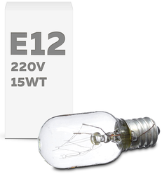 Лампа специальная для холодильника SHARP e12 220-240v 15w /лампочка для холодильника шарп с цоколем е12, Теплый белый свет, E12